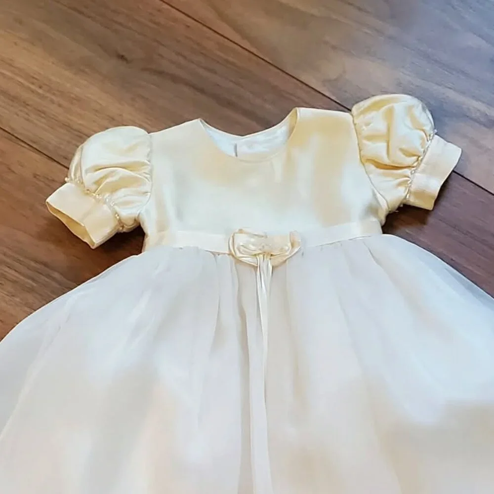 Piccolo Bacio Silk Baptism Gown 6m